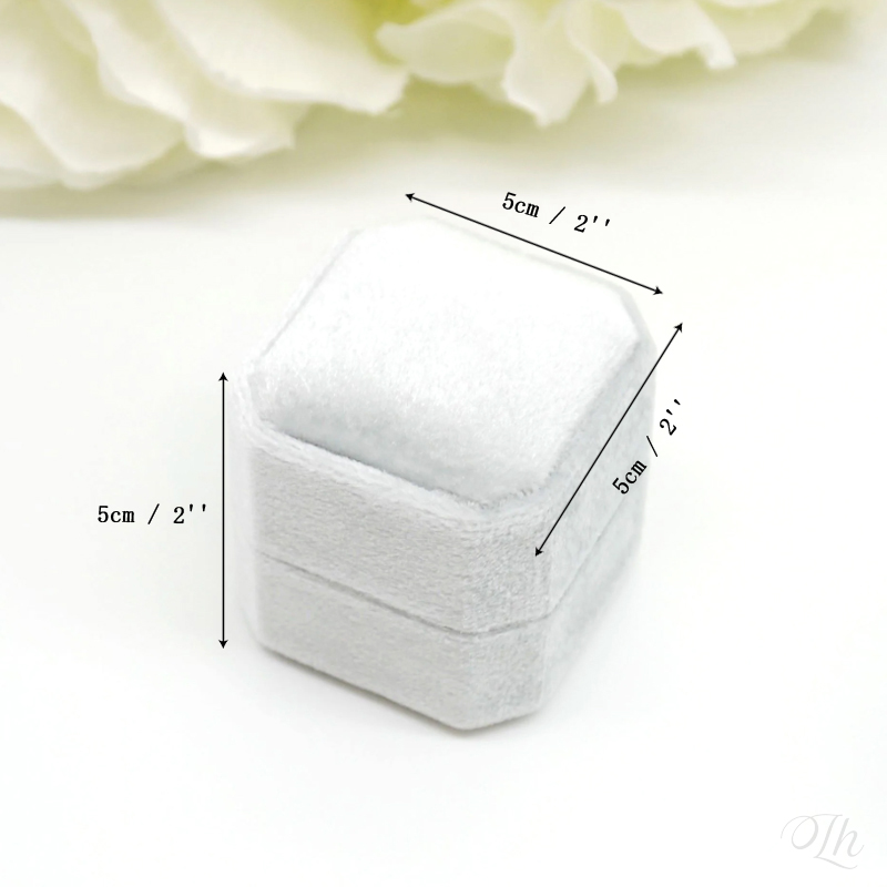 ส่วนบุคคลงานแต่งงานกล่องแหวนสแ - Velvet Jewelry Box บทวิจารณ์และราคา