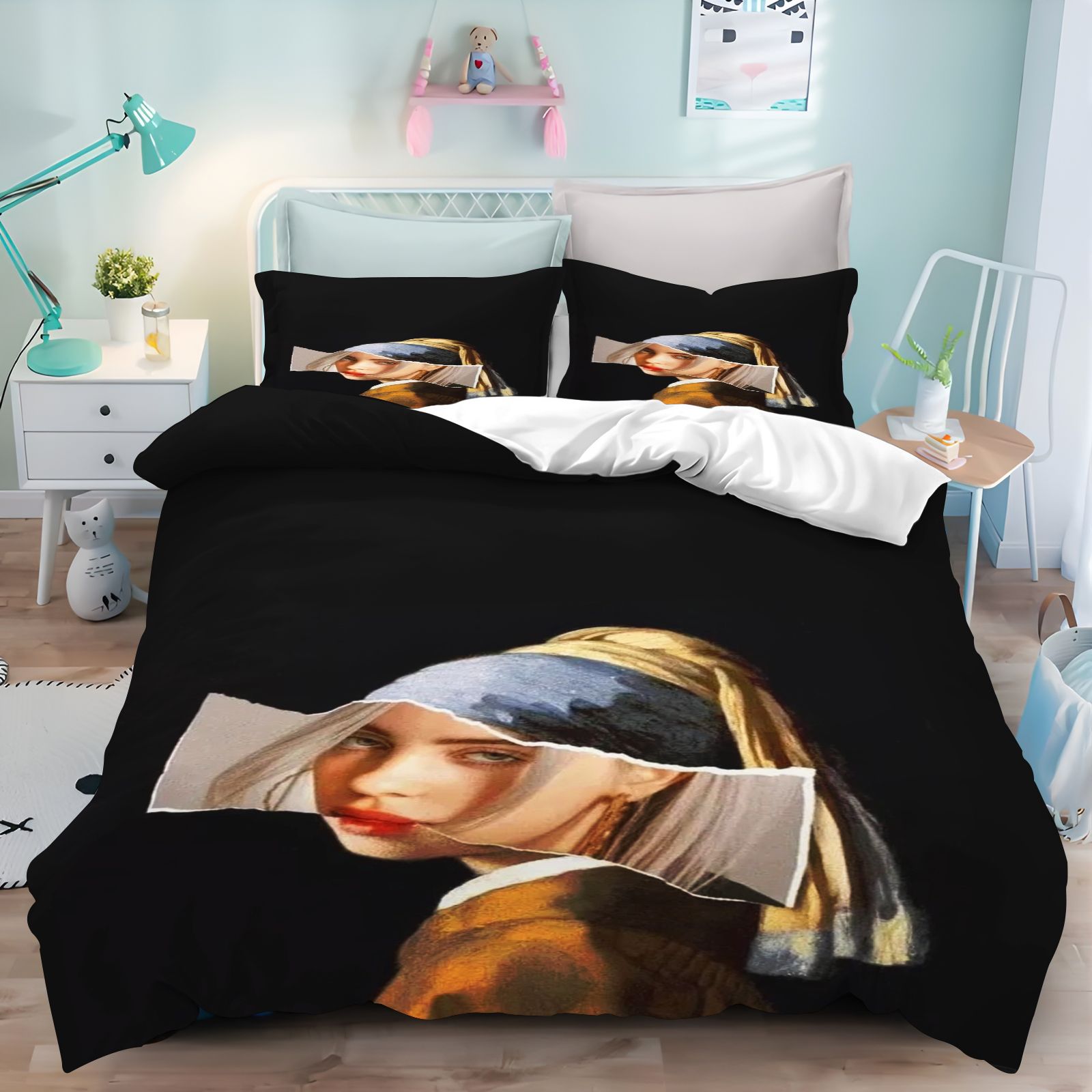 ชุดเครื่องนอน Billie Eilish ลา - Linen Duvet Cover บทวิจารณ์และราคา