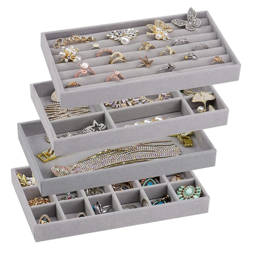 กล่องจัดระเบียบแบบซ้อนได้ กล่อ - Velvet Jewelry Box บทวิจารณ์และราคา